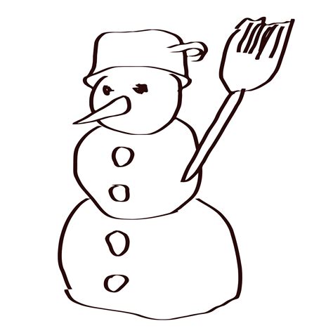 Download transparent snowman png for free on pngkey.com. Snowman clipart outline, Snowman outline Transparent FREE ...