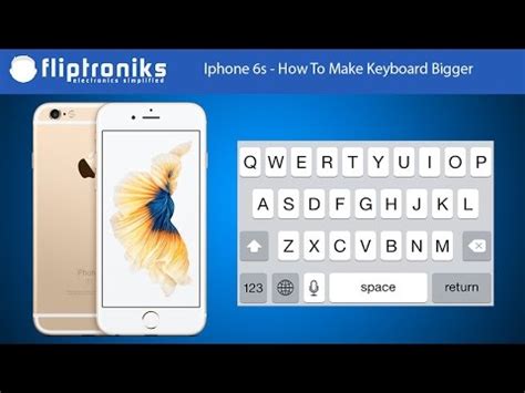 Drag the slider to select the font. Iphone 6s - How To Make Keyboard Bigger - Fliptroniks.com ...
