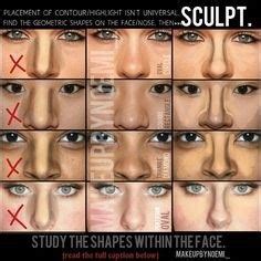 The edge or line that defines or bounds a shape or object. What are some contouring tips for big noses? - Quora