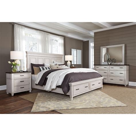 This item is available in your choice of six wood types. Aspenhome Caraway Casual King Panel Bed with Footboard ...