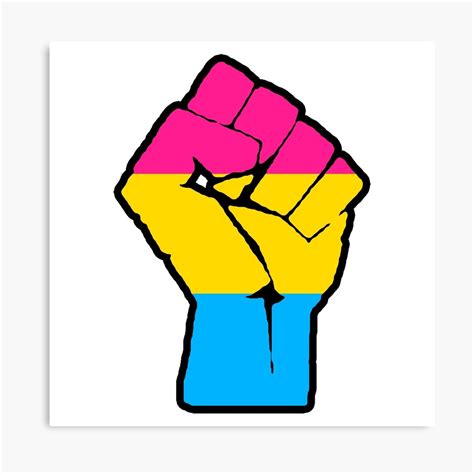 Some friends had invited me, and since making out is one of my favorite pastimes, i. "Raised Fist - Pansexual Pride Flag" Canvas Print by ...