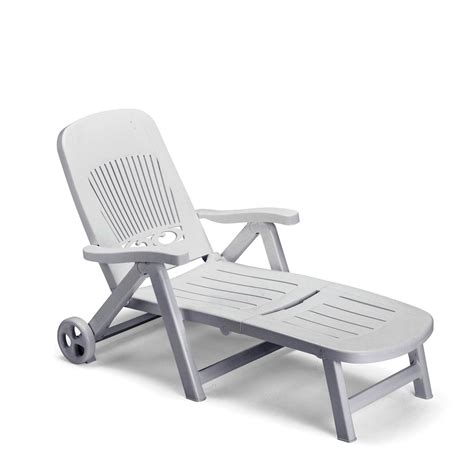 Vidaxl sun loungers 2 pcs solid acacia wood. White/Green/Grey sun bed on wheels Classic by Scab Design | Reclining sun lounger, Sun lounger ...