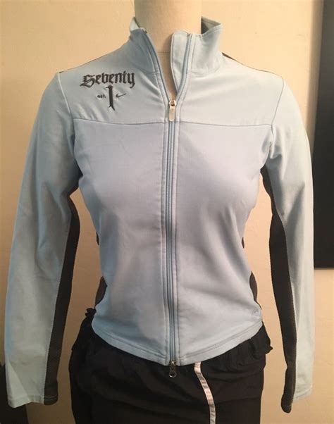 Nike latest black zipper hoodie with stripe at the front. Women's Nike Sphere Dri-Fit Zipper Jacket. Baby blue and ...