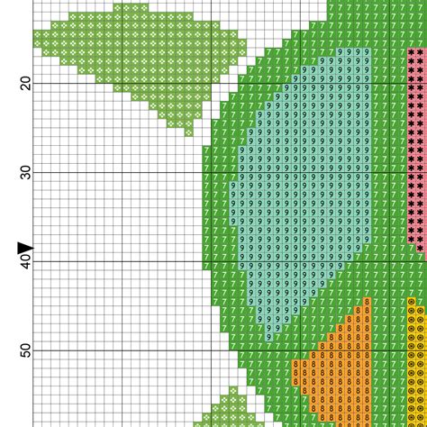 2 1/4 x 6 1/4. Charts Club Members Only: Hippie Turtle Cross Stitch ...