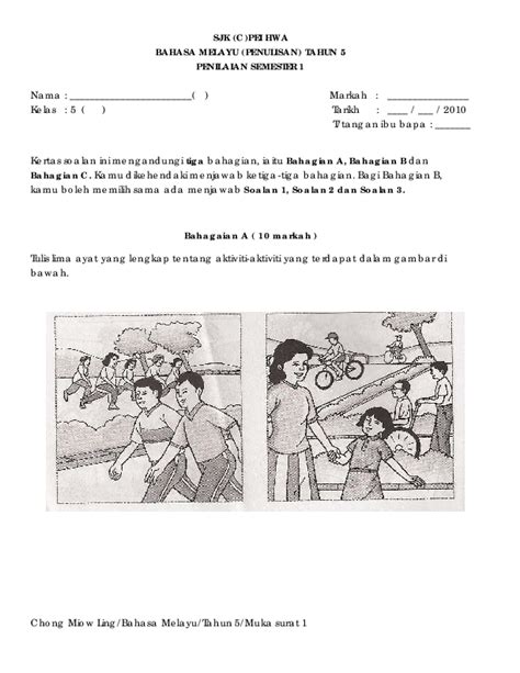 8 soalan tanya nilai dan penerangan serta huraian lanjutan contoh soalan: Contoh Soalan Upsr Bahasa Melayu Penulisan / Teknik ...