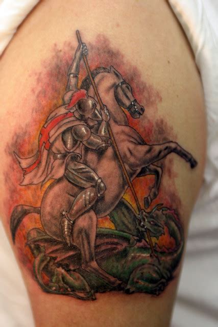 19 tattoos tagged 'st george tattoo'. st george and dragon Tattoo | www.facebook.com ...