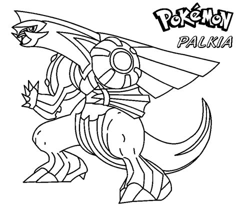 Insist on using crayons over watercolor, as the latter may be difficult to handle. legendary pokemon coloring pages palkia Coloring4free ...