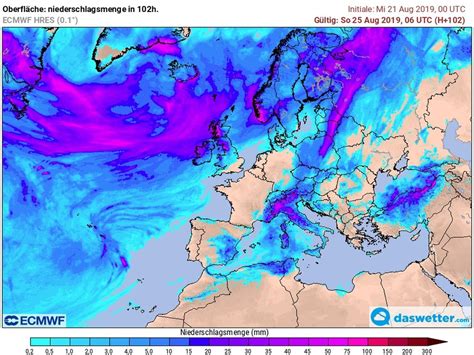 The temperature anomaly across europe as on june 25, 2019. Europa geht in Flammen auf - neue Hitzewelle!