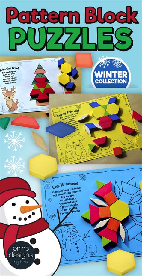 The kids will have so much fun they won't even notice they are practicing all kinds of maths skills along the way! Pattern Block Puzzles • Math Shape Puzzles • December ...