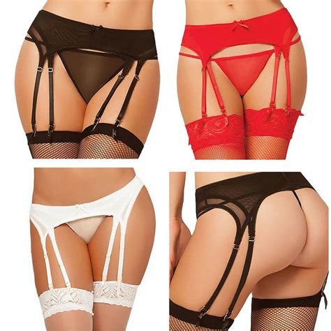 Shop sale garter belts at honey birdette. 2018 Womens Thigh-Highs Stockings Suspenders Garter Belt ...