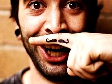 Maybe you would like to learn more about one of these? Simple Tattoos for Men | Mustache tattoo, Funny tattoos, Mustache tattoo on finger