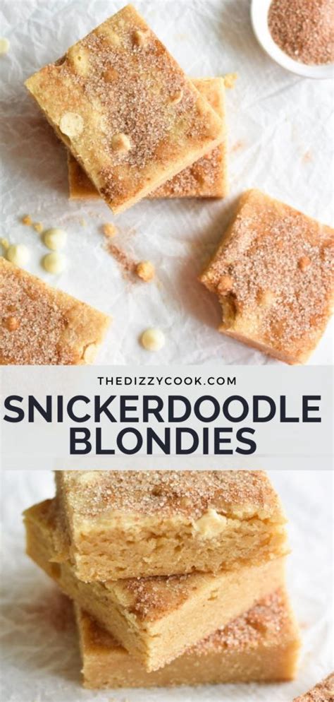 Choose from a wide range of similar scenes. Snickerdoodle Blondies | The Dizzy Cook