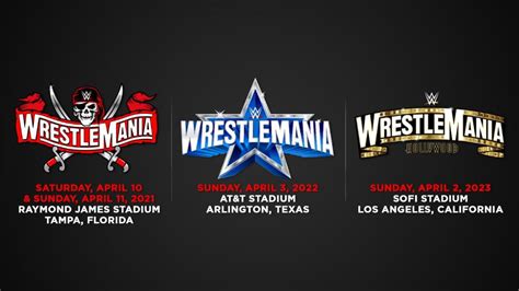 Wrestlemania 37 has more action than ever in 2021 as it is now a 2 night even (saturday & sunday night)t. WrestleMania Announced for Tampa Bay in 2021; Dallas in ...