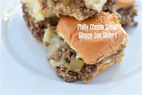 We absolutely love this easy philly cheesesteak sloppy joes recipe! Philly Cheese Steak Sloppy Joe Sliders