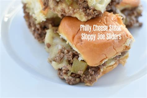 Broil just until the cheese is melted, 30 seconds to 1 minute. Philly Cheese Steak Sloppy Joe Sliders