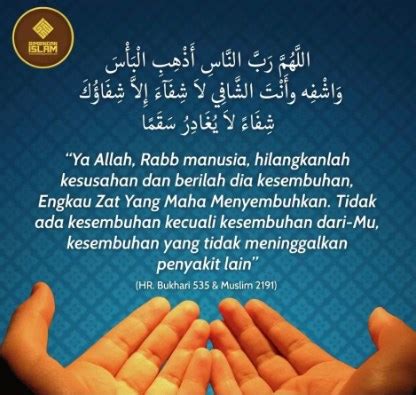 Allahumma adzhibil ba'sa rabbannaasi wasyfi fa antassyaafi laa syifaa a illa syifaa uka syifaal laa yughaadiru saqoma. Bacaan Doa Untuk Orang Yang Sakit Agar Lekas Sembuh - Doa ...