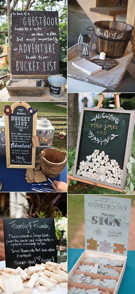 Whichever way, no one escapes signing it. 15 Creative Wedding Guest Book Sign in Table Ideas ...