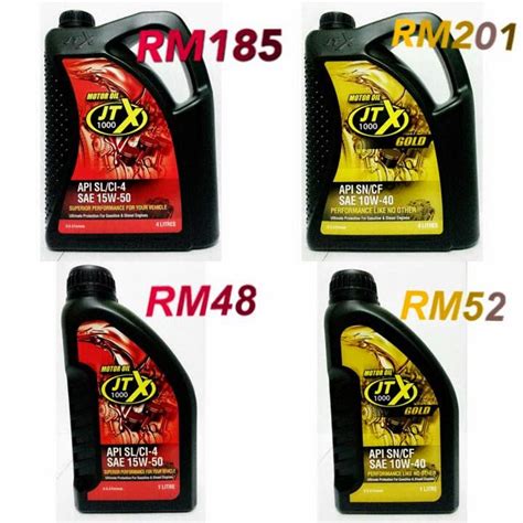 Untuk anda yang mencari minyak hitam terbaik untuk motosikal rs150 & y15zr kami menyarankan untuk anda menggunakan minyak enjin power up engine oil semi synthetic 10w40 4t kerana terbukti untuk top speed. Minyak Pelincir JTX 1000: HARGA BARU MINYAK PELINCIR JTX 1000