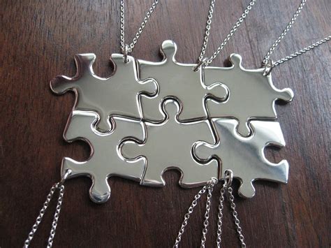 Download and use 2,000+ 6 pieces puzzle stock photos for free. 6 Puzzle Piece Pendant Necklaces Argentium Silver ...