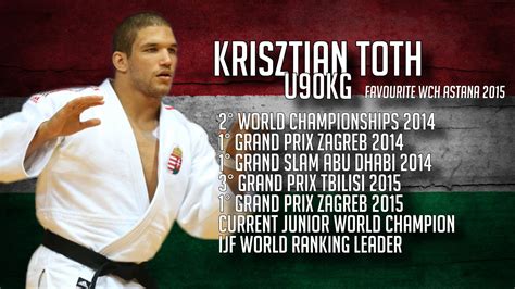 A judoinfo.hu szaklap tájékoztatása szerint tóth pályafutása során 23. JudoInside - Krisztian Toth Judoka