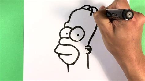 Another free cartoons for beginners step by step drawing video tutorial. How to Draw Homer Simpson - The Simpsons - Step by Step ...