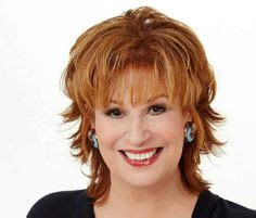 The hair is cute quite short and dark purple color has been added too. joy behar haircut instructions - Google Search ...