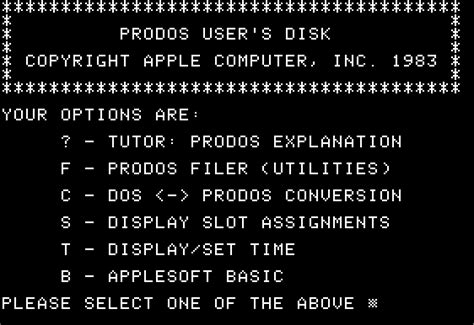 The internet archive software library is a large collection of viewable and executable software titles, ranging from commercially released products to public domain and hobbyist programs. Apple II Diskware: ProDOS User's Disk (680-0224-C) : Apple ...