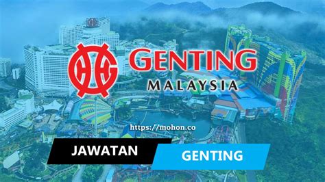 Klik sini untuk permohonan dan maklumat lanjut. Jawatan Kosong Terkini Genting Malaysia Berhad 2019