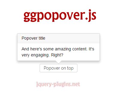 Added options to choose link and hover colors for the. popover | jQuery Plugins