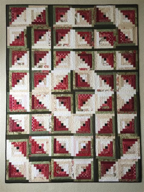 With this simple tutorial, there's no need to worry about accurately cutting lots the traditional log cabin quilt block has a red centre with light fabrics on two side and dark fabrics in the other two sides. Log Cabin Quilt Patterns PDF Christmas Quilt Pattern Easy ...