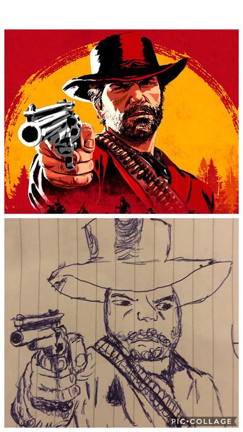 I'd be a fool not to include it. Tried to draw Arthur Morgan, i feel like i owe everyone at ...