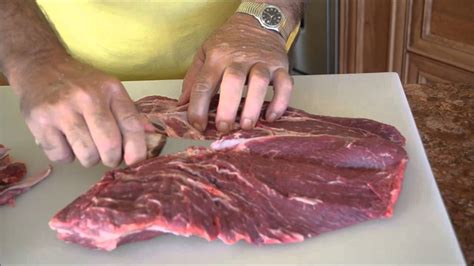Maybe you would like to learn more about one of these? How to cut a Flat Iron Steak from a Top Blade Roast - YouTube