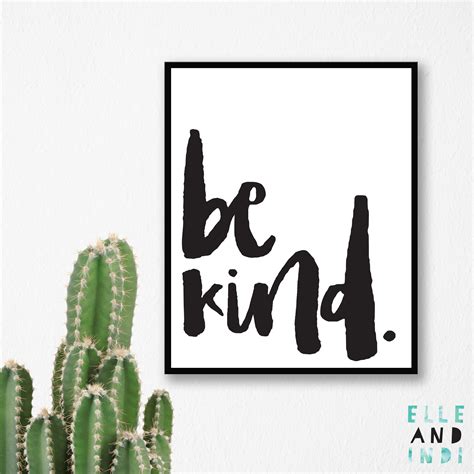 Kids' bedroom décor is equally important. Be Kind // Monochrome // Kids Prints // Nursery Decor ...