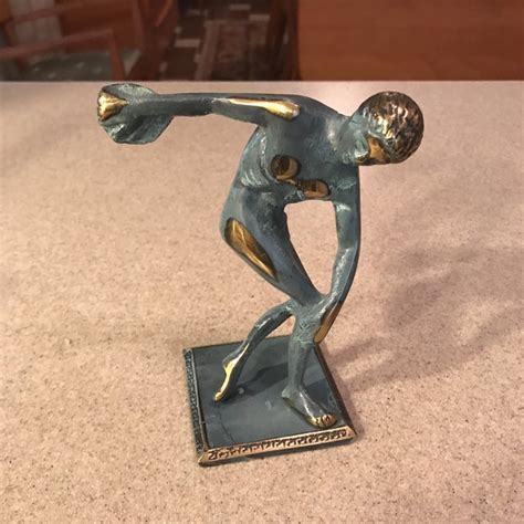 Discus throwing is considered by many the classic event of athletics, the greek poet homer having made references to discus throwing in the 8th century bc. Ancient Greek Bronze Statue of Discus Thrower of Myron ...