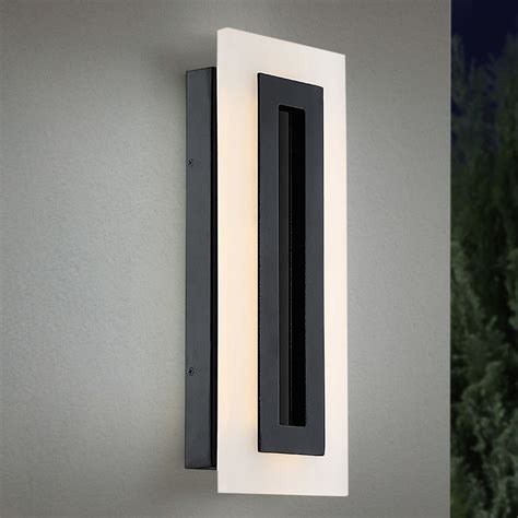 A welcome style statement that makes a lasting impression. Modern Forms Shadow Black LED Outdoor Wall Light 3000K 722LM | WS-W46817-BK | Destination Lighting