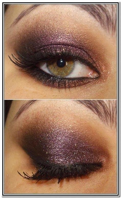 Finish off a basic eye look with mascara on your eyelashes. Stunning eye makeup ideas! #hazeleyemakeup # ...