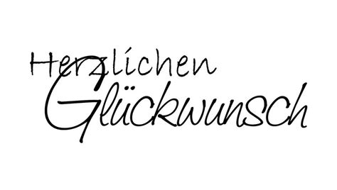 Herzliche glückwünsche und alles gute zu eurer hochzeit. Stempel "Herzlichen Glückwunsch" von cArt-Us