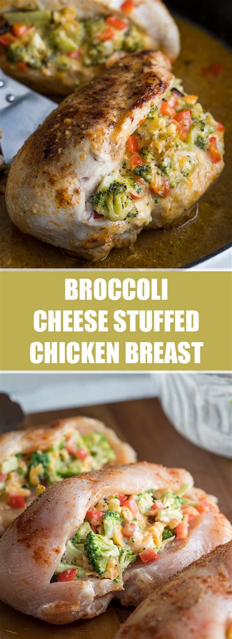 Add about 2 tbs water to the skillet, and turn up the heat. Broccoli Cheese Stuffed Chicken Breast - 1000+ Best ...