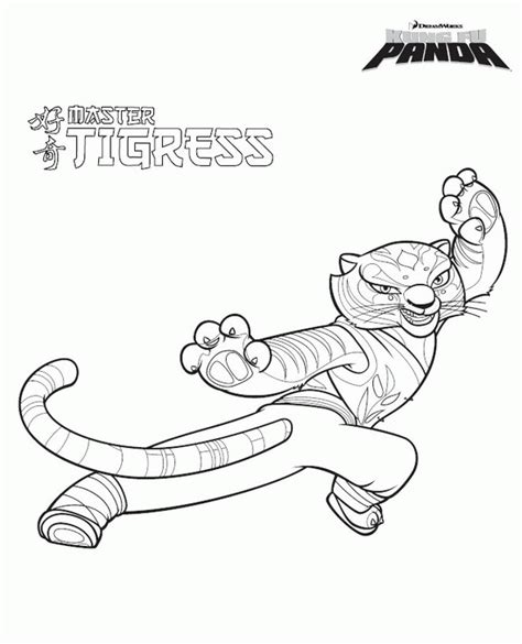 Make several types of wild cats. Kung Fu Panda 2 Coloring Pages