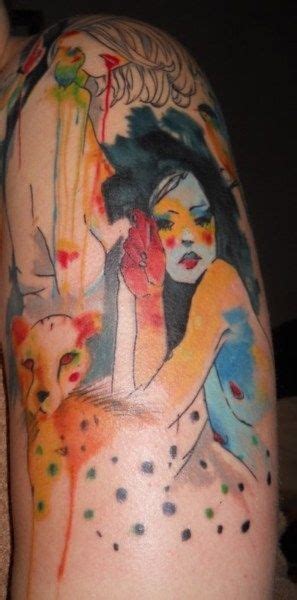 Check out the post here. 39 People With Watercolor Paintings Tattooed To Their ...