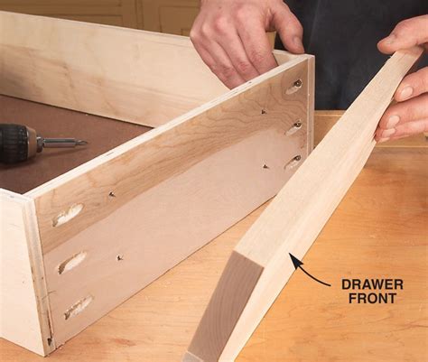 Easier is glue, 16 ga x 1.5 finish air gun then finish with predrill/countersink screws, fine thread drywall screws are convenient for joints that will. AW Extra 7/5/12 - Tips for Building Cabinets with Pocket-Hole Joinery | Popular woodworking ...
