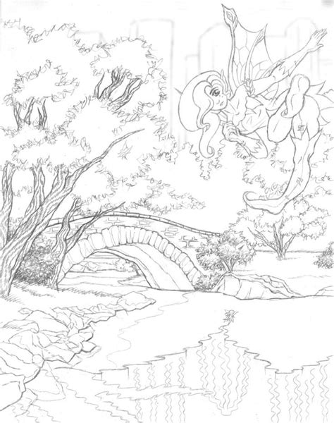 Nature scenery coloring pages copy landscape coloring pages in. scenic coloring pages | scenery with puppy colouring pages ...