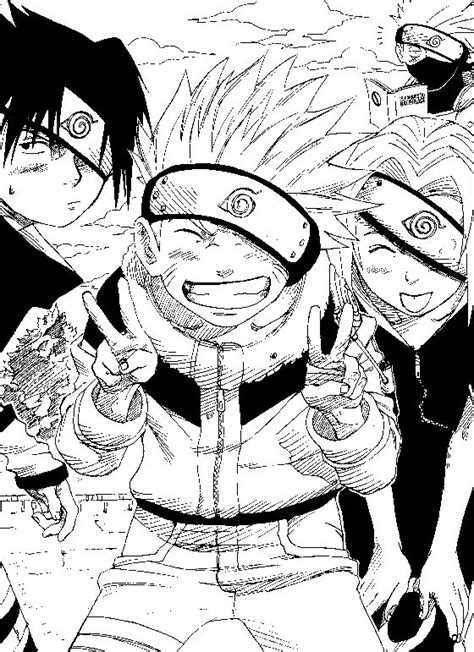 Funny naruto coloring page for kids. my picture: Naruto Coloring pages
