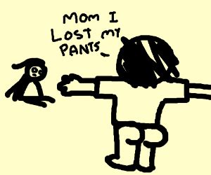 Kids pants fall down in front of the whole school. unbelievably censored - Drawception