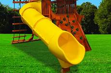 tube slide space playground saver turbo straight slides yellow