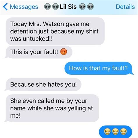 Just thought of reminding you the same dear. 17 Ridiculous Texts All Siblings Have Sent To Each Other ...