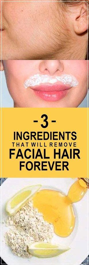 It looks peculiar, and the majority of women remove hairs with waxing or shaving. Best Homemade Acne Remedies | Face hair removal, Natural ...