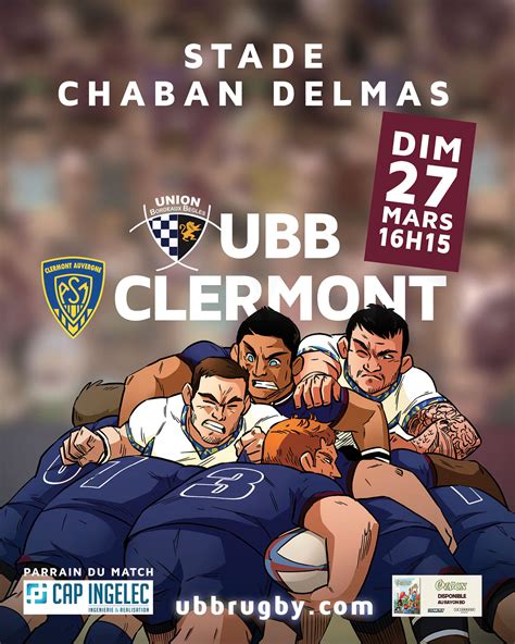 On retourne à nos vertes contrées à l'occasion de la 7ème journée de top14. L'UBB face à Clermont et au Racing 92 ! - Actualités ...