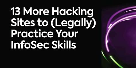More experience and more money per kill. 13 More Hacking Sites to (Legally) Practice Your InfoSec ...