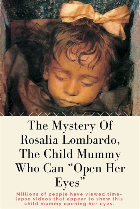 Rosalia was born on december 13, 1918 and died on december 6, 1920 of pneumonia. The Mystery Of Rosalia Lombardo, The Child Mummy Who Can ...